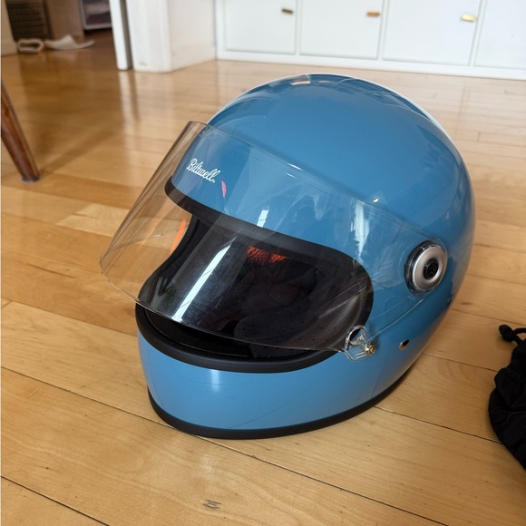 Biltwell // Gringo S motorcycle helmet dove blue size XS - Picture 2 of 9